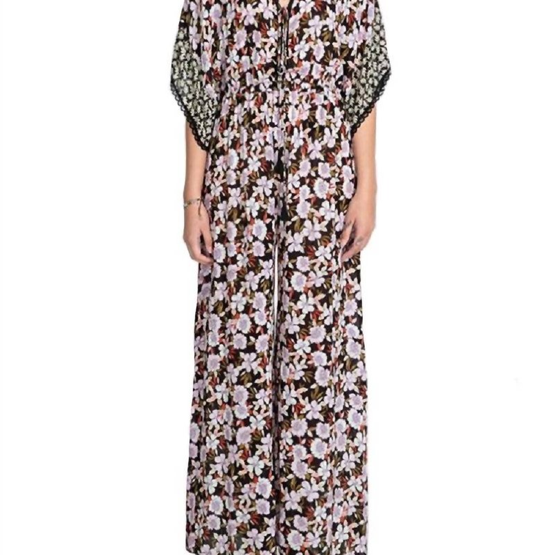 Shop Johnny Was Karisma Mixed Jumpsuit In Brown