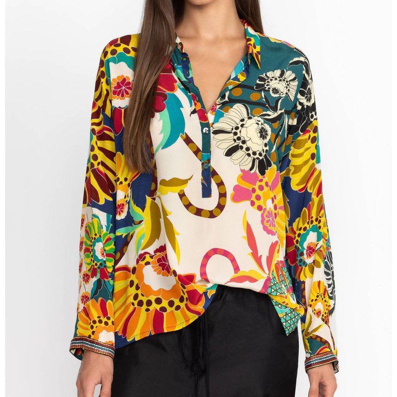 Shop Johnny Was Kimbra Stila Blouse In Yellow