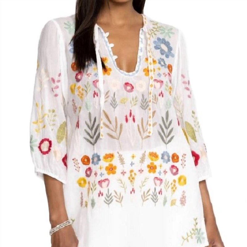 Shop Johnny Was Mikah Tunic In White