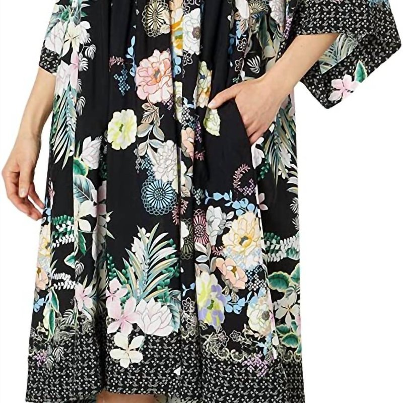 Shop Johnny Was Mila Easy Cover-up Dress In Black