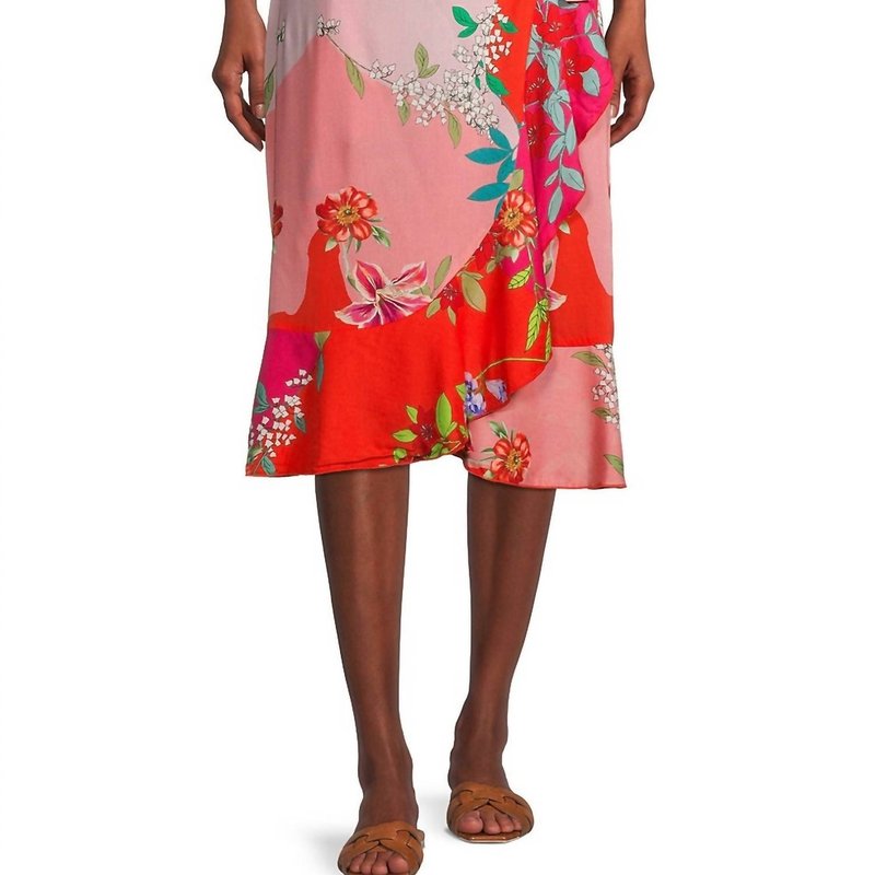 Shop Johnny Was Nanya Wrap Skirt Cover Up In Red