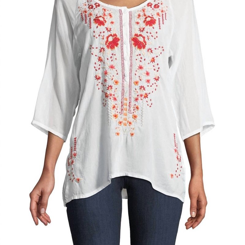 Shop Johnny Was Olivia Blouse In White