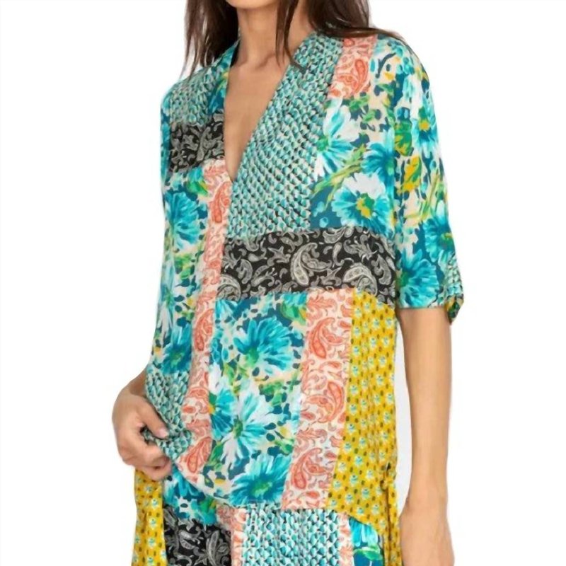 Shop Johnny Was Paisley Ravenne Top In Green