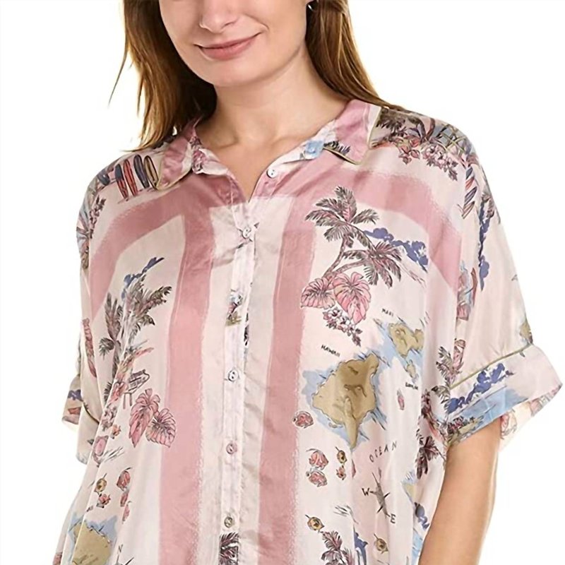 JOHNNY WAS SURFER FRANKIE BUTTON DOWN BLOUSE