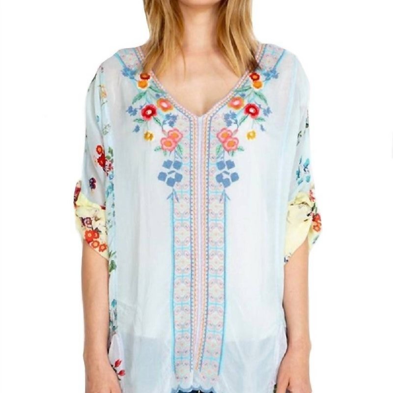 Shop Johnny Was Vervaine Blouse In Blue