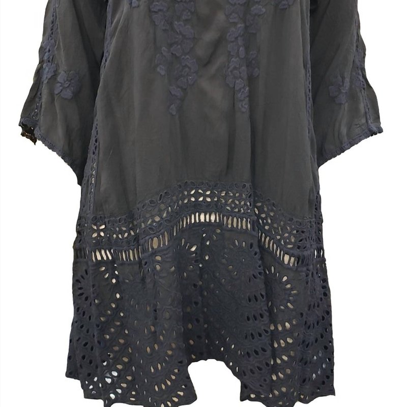 Shop Johnny Was Women's Elimo Embroided Tunic In Black