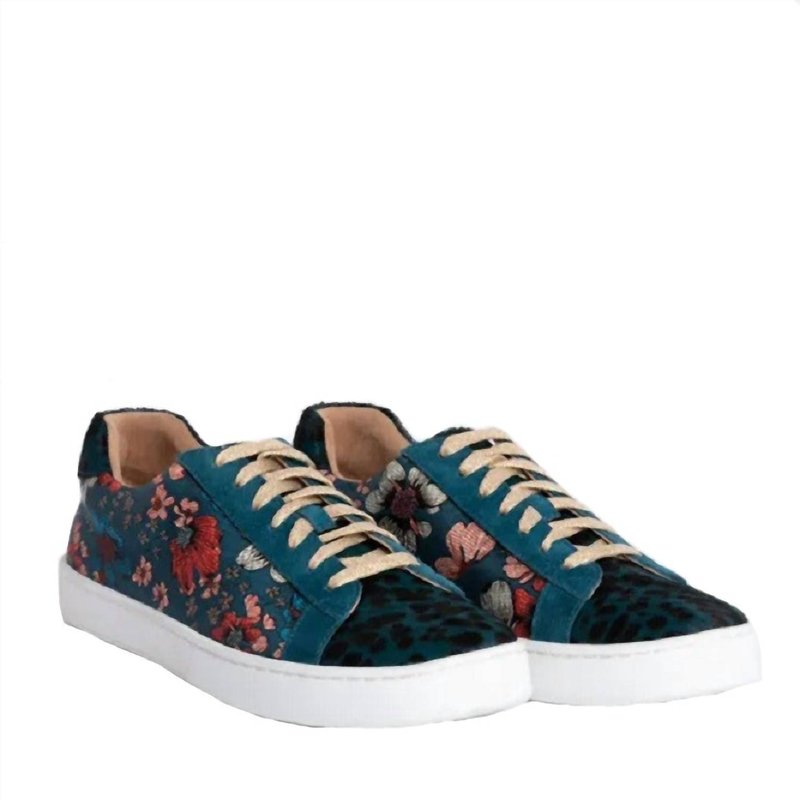 Shop Johnny Was Women's Floral Jacquard Sneakers In Black