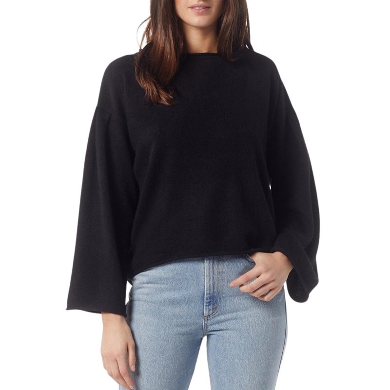 Shop Joie Ivern Bell Sleeve Cashmere Sweater In Black
