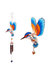 Something Different Kingfisher Wind Chime - Multicolor