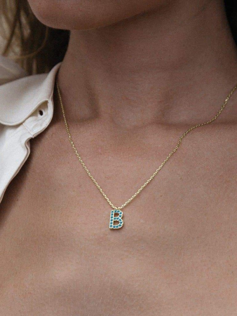 Roslyn Initial Necklace - I