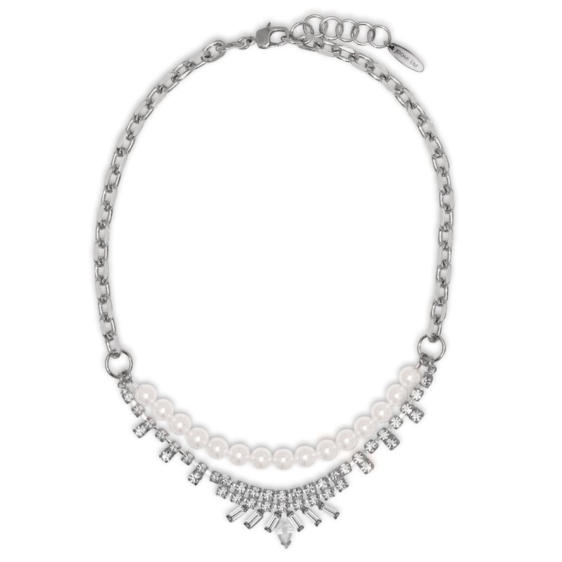 Joomi Lim Bloom Necklace In Grey