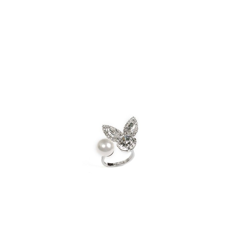 Joomi Lim Claire Pearl Ring In Grey