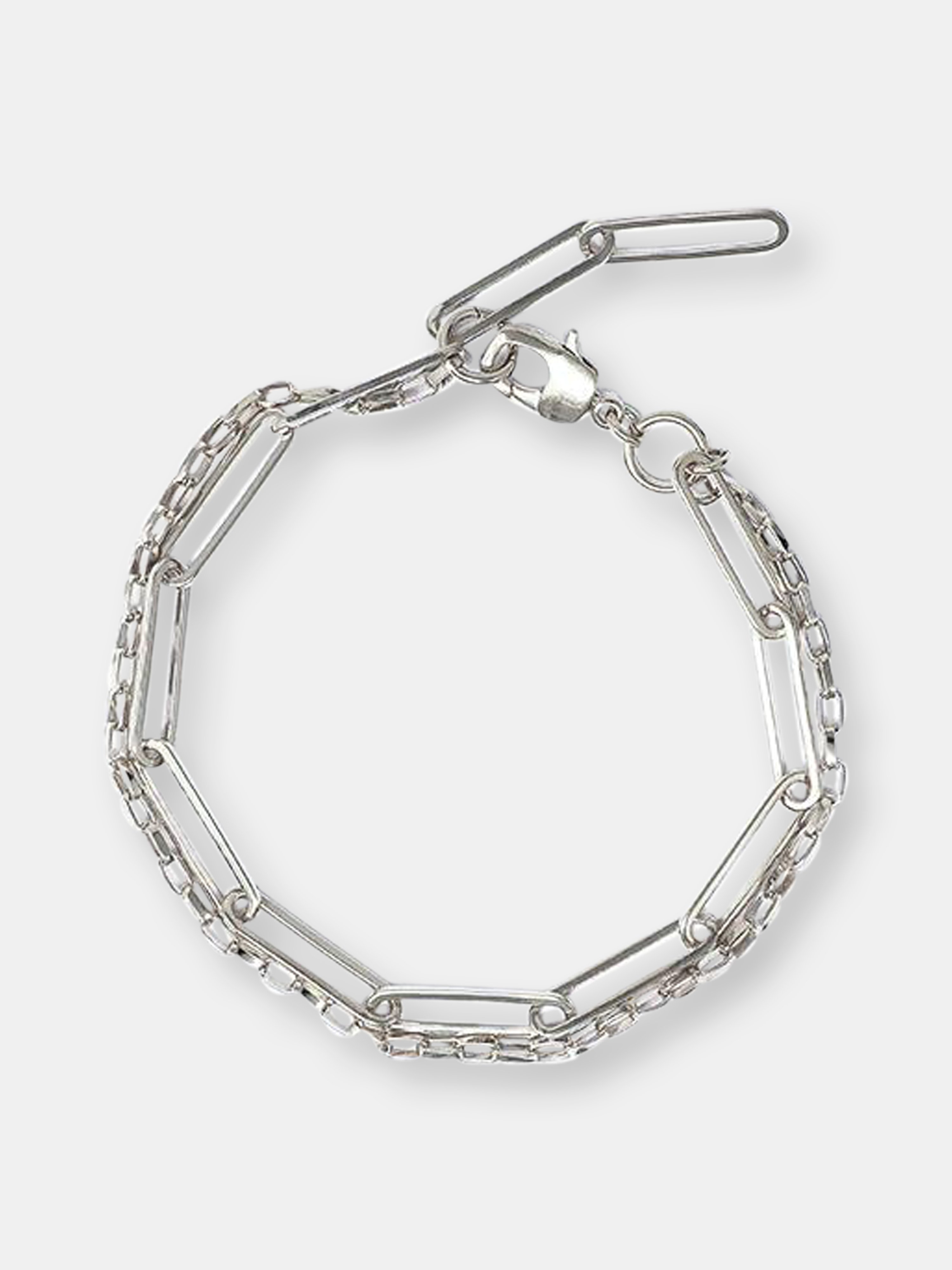 Joomi Lim Double Chain Anklet In Grey