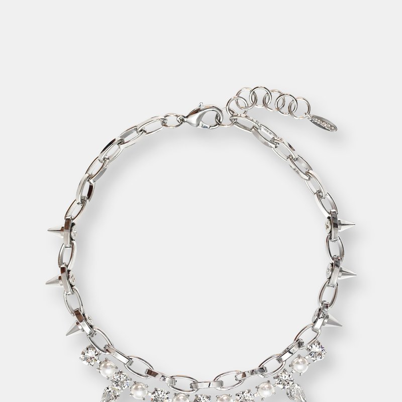 Joomi Lim Flash Necklace In Silver