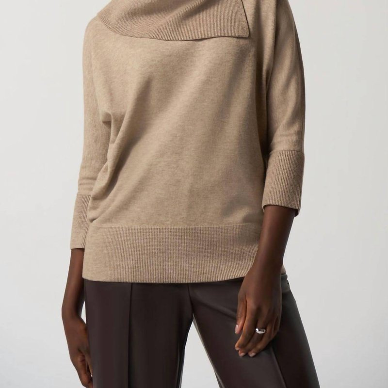 Joseph Ribkoff Asymmetrical Sweater In Brown