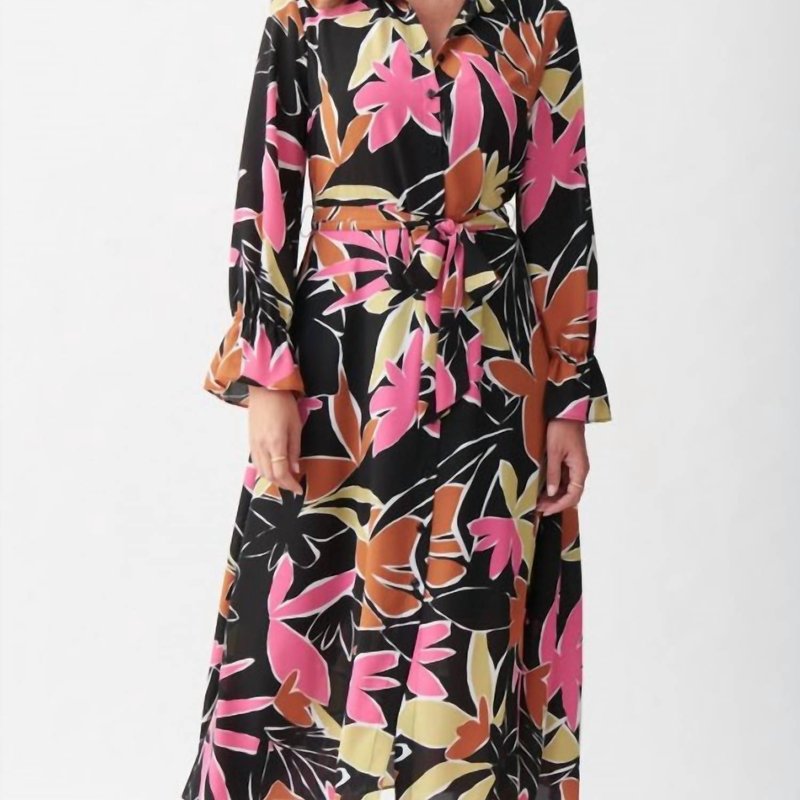 Shop Joseph Ribkoff Floral Print Dress In Pink