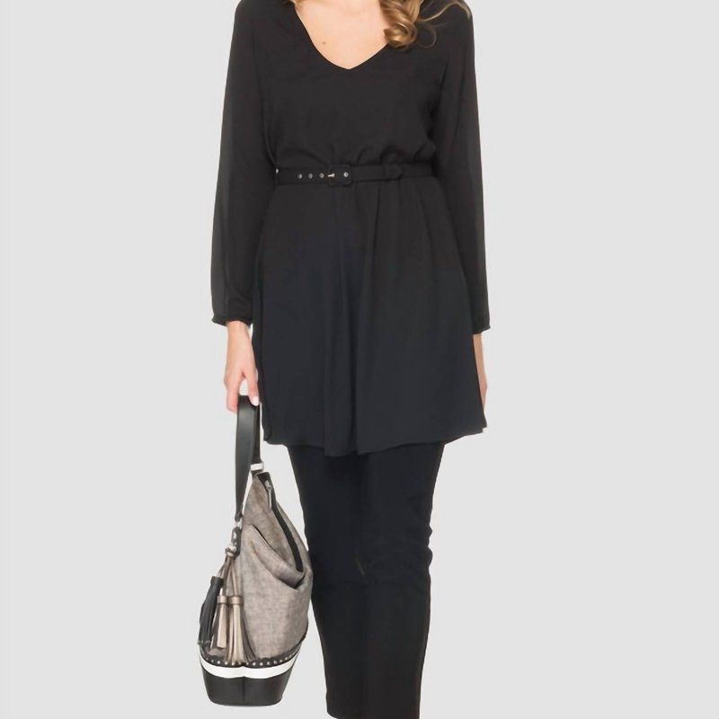 Shop Joseph Ribkoff Tunic With Tights Dress In Black