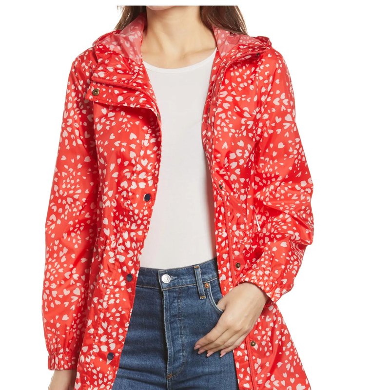 Shop Joules Golightly Jacket In Red