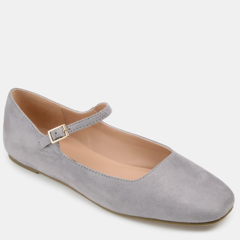 Shop Journee Collection Women's Carrie Flat In Grey