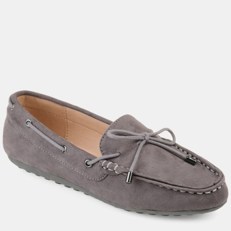 Shop Journee Collection Women's Comfort Thatch Loafer In Grey