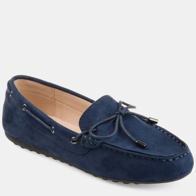 Shop Journee Collection Women's Comfort Thatch Loafer In Blue
