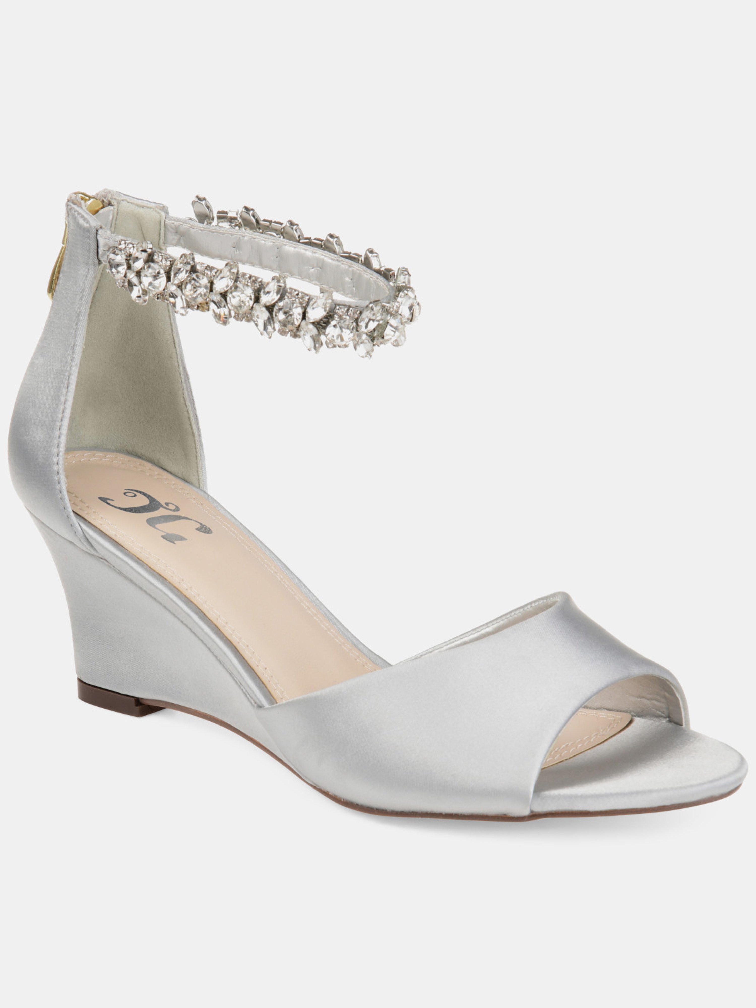 Journee Collection Women's Connor Wedge In Grey