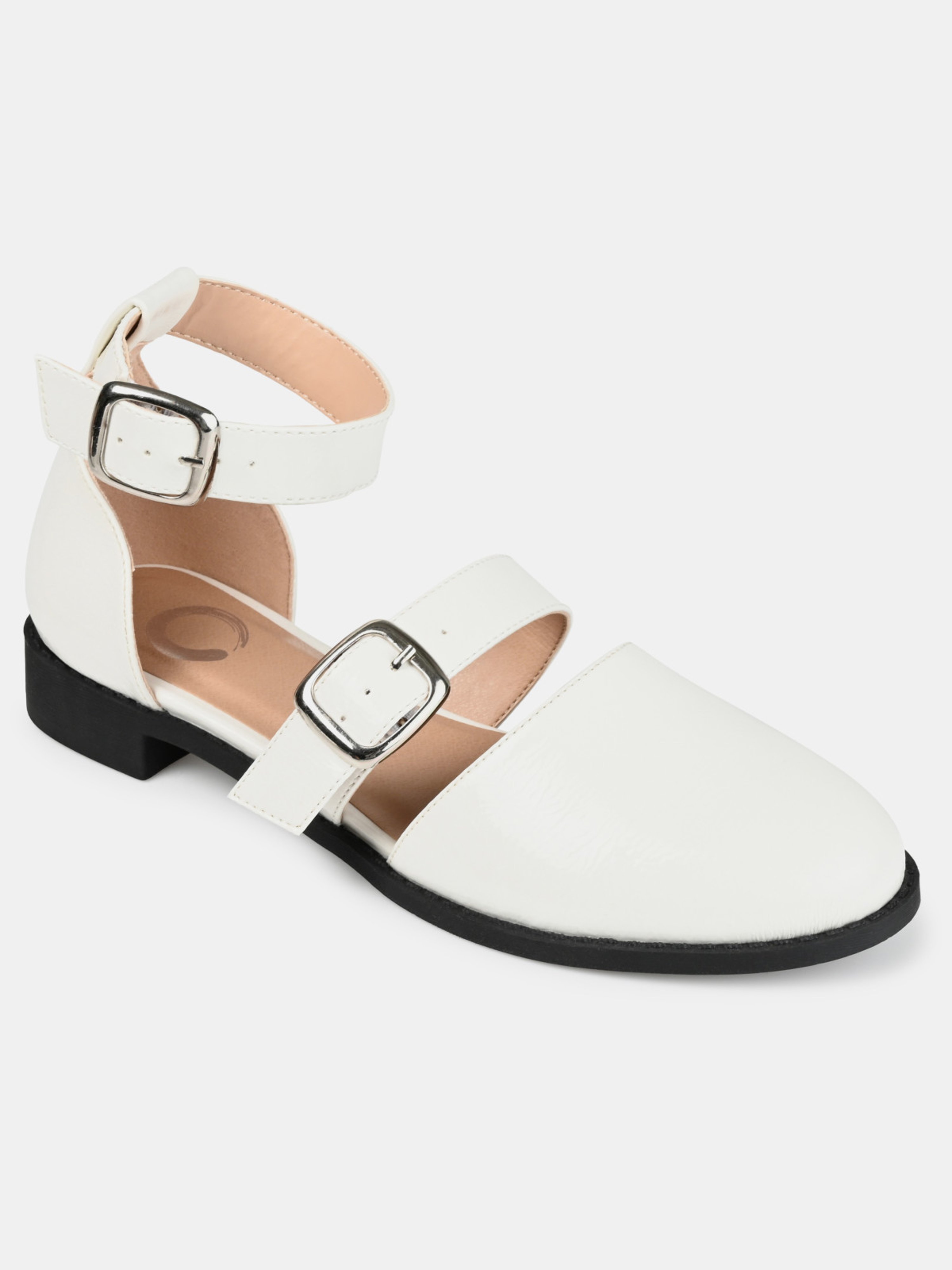 Journee Collection Women's Constance Flat In White