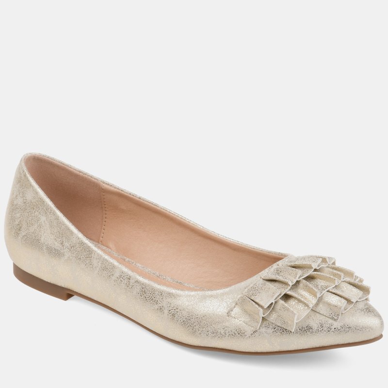 Shop Journee Collection Women's Judy Flat In Gold