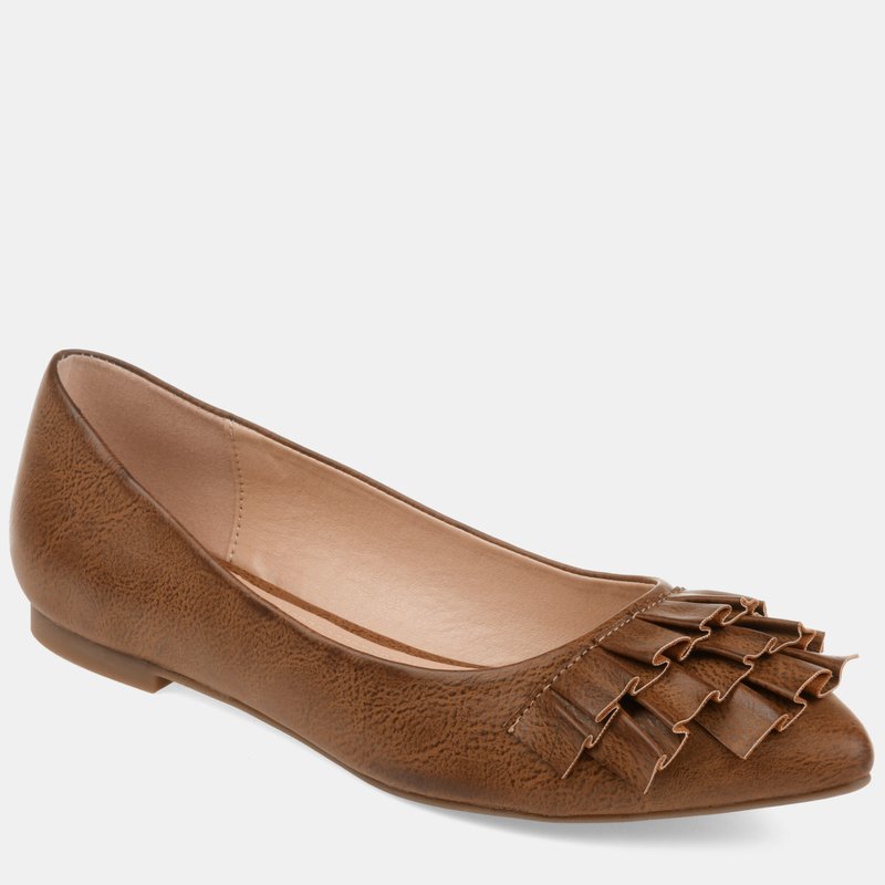 Shop Journee Collection Women's Judy Flat In Brown