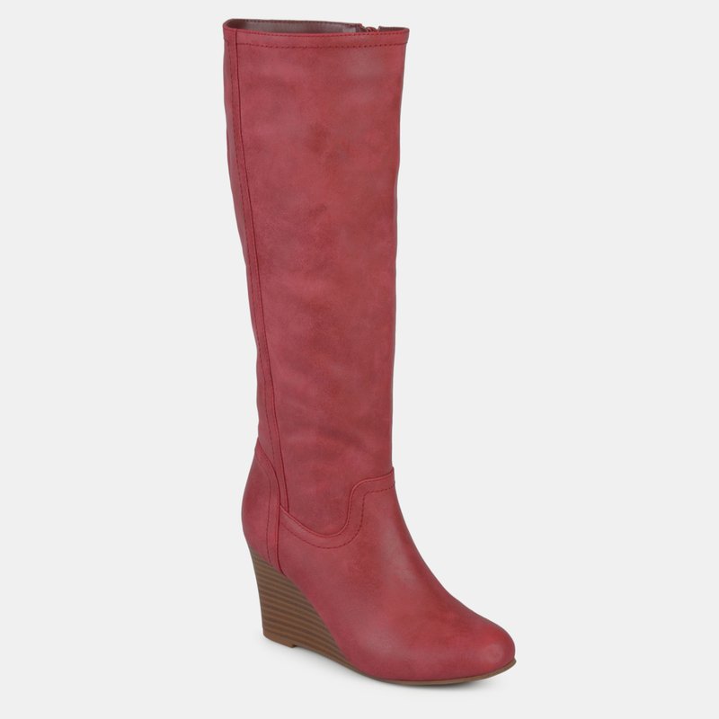 Journee Collection Women's Langly Boot In Red