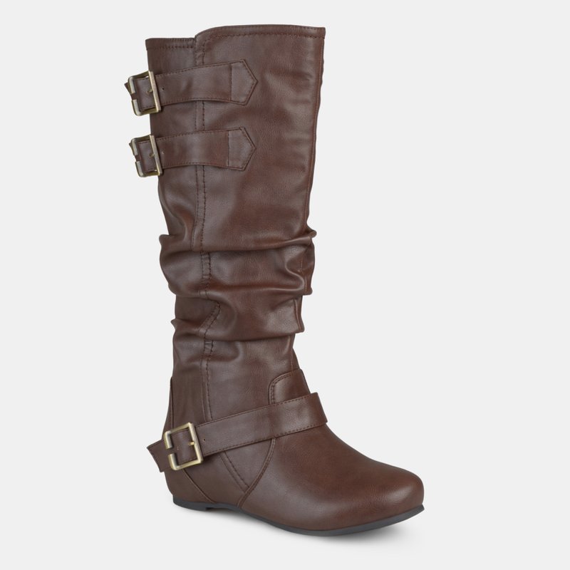 Journee Collection Women's Tiffany Boot In Brown
