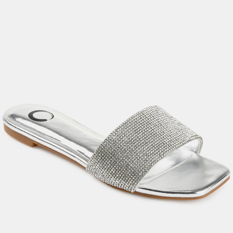 Journee Collection Women's Tru Comfort Foam Grayce Sandal In Silver