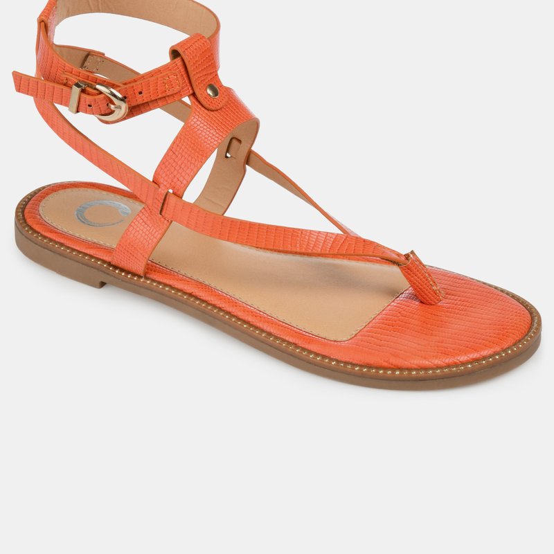 Shop Journee Collection Women's Tru Comfort Foam Tangie Sandal In Orange
