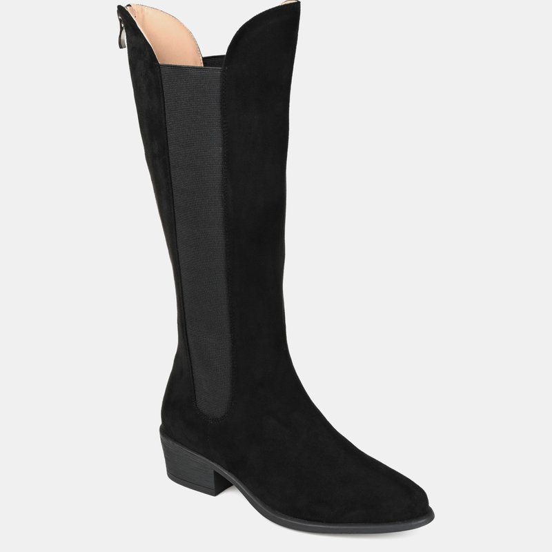 Journee Collection Women's Tru Comfort Foam Wide Calf Celesst Boot In Black