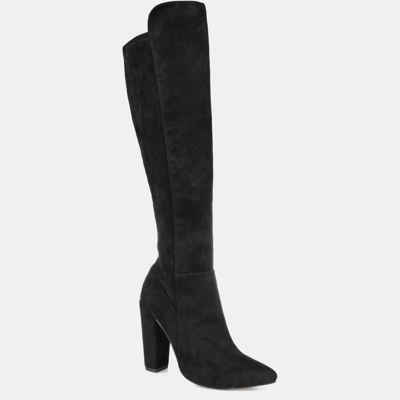 Journee Collection Women's Tru Comfort Foam Wide Calf Dominga Boot In Black
