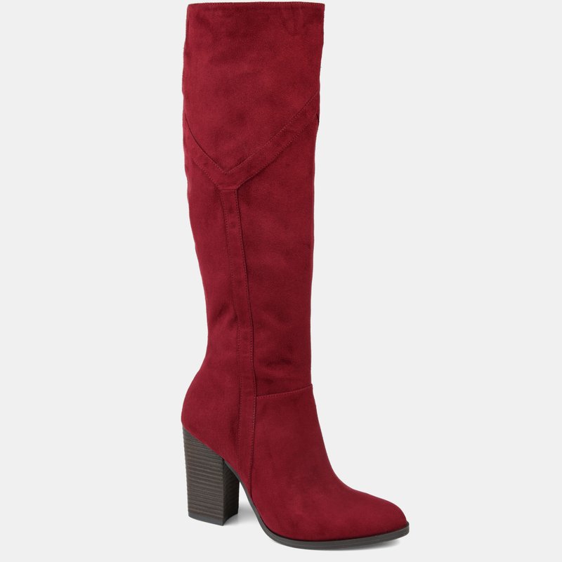 Shop Journee Collection Women's Tru Comfort Foam Wide Calf Kyllie Boot In Red