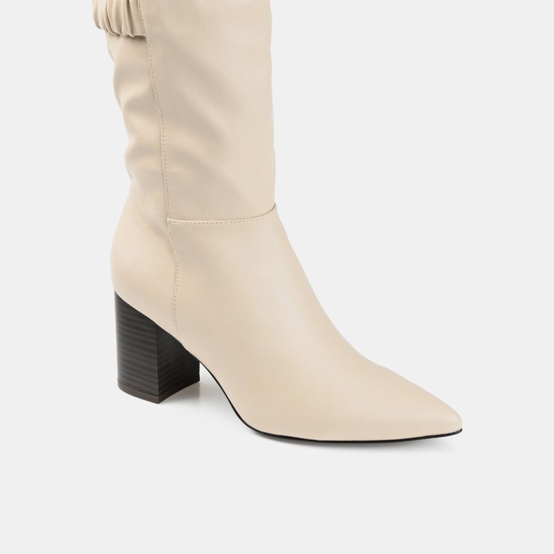 Shop Journee Collection Women's Tru Comfort Foam Wide Calf Wilo Boot In White