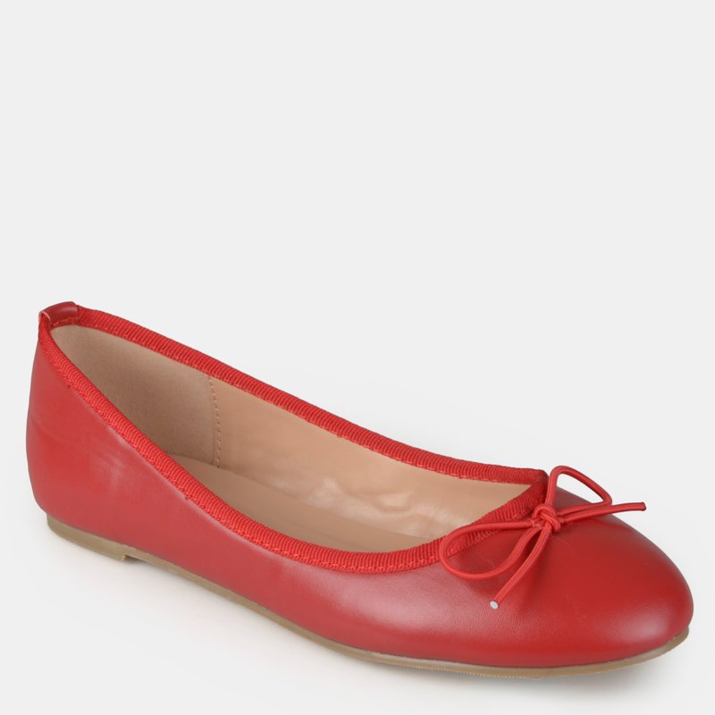 Shop Journee Collection Women's Vika Flat In Red