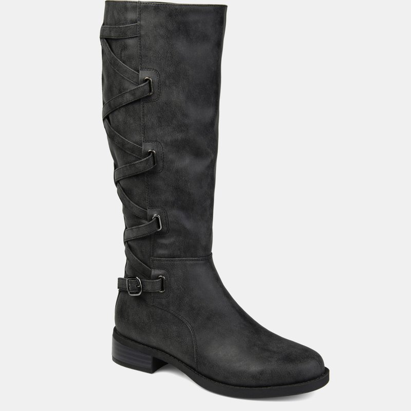 Journee Collection Women's Wide Calf Carly Boot In Black