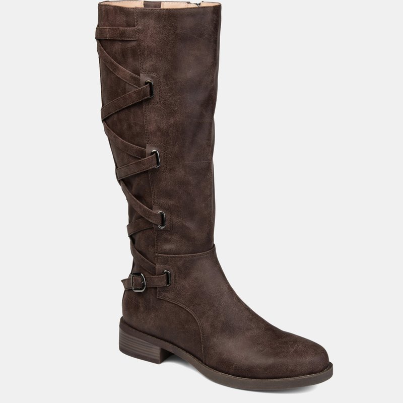 Shop Journee Collection Women's Wide Calf Carly Boot In Brown