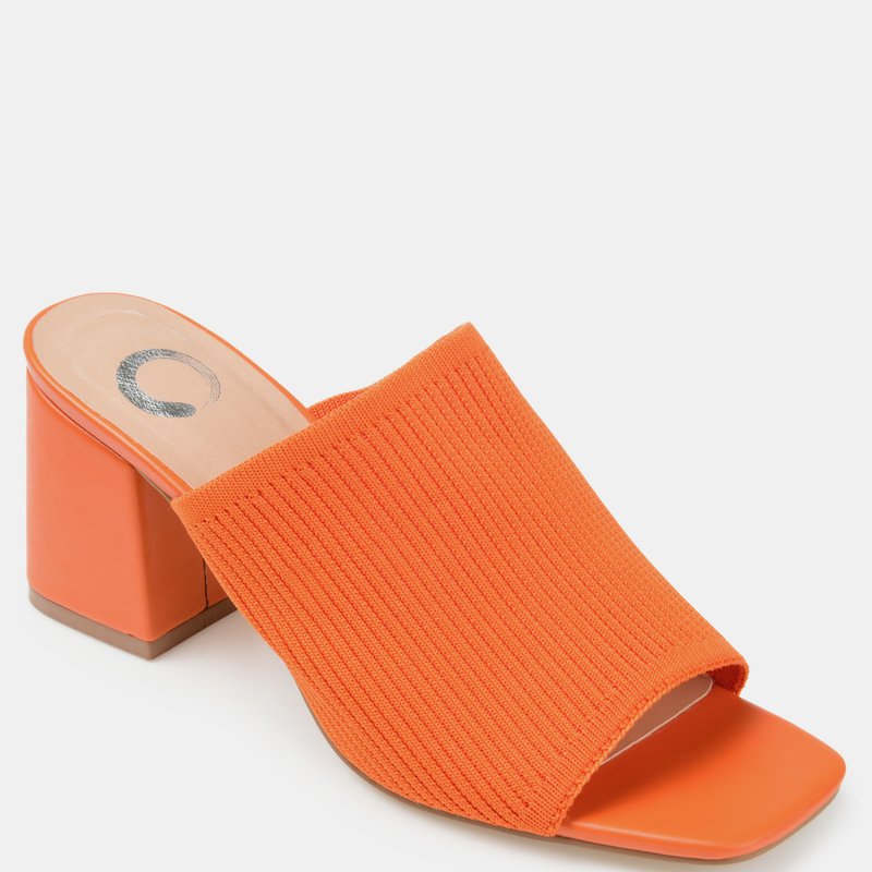 Shop Journee Collection Women's Wide Width Lorenna Sandals In Orange