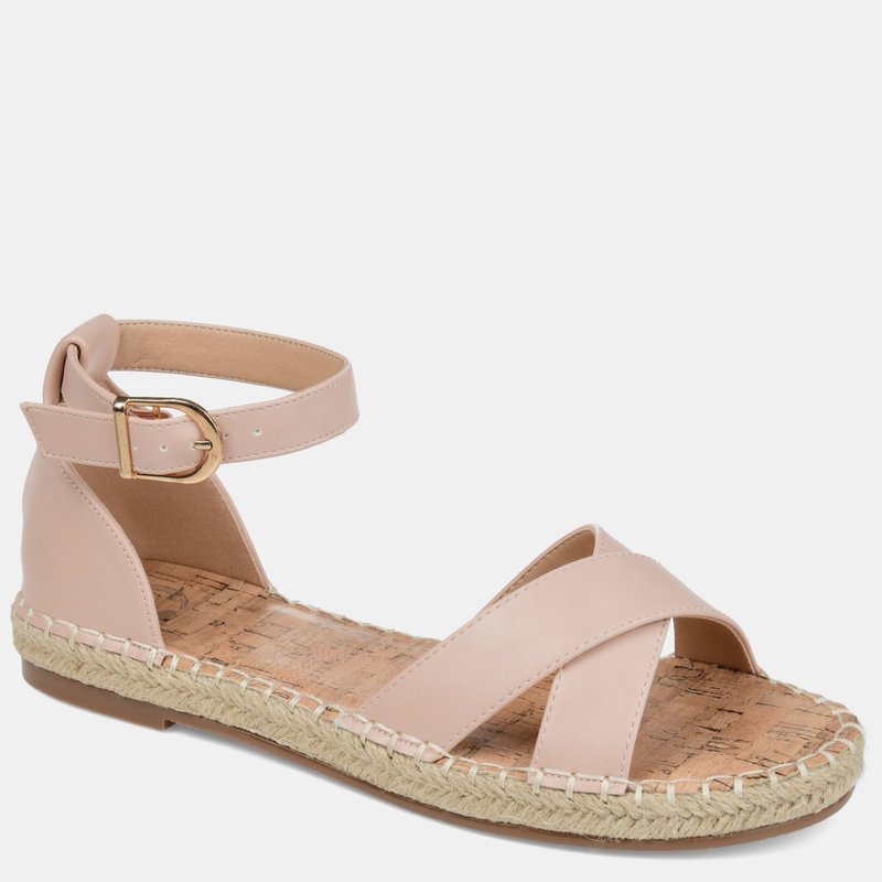 Journee Collection Women's Wide Width Lyddia Sandal In Blush