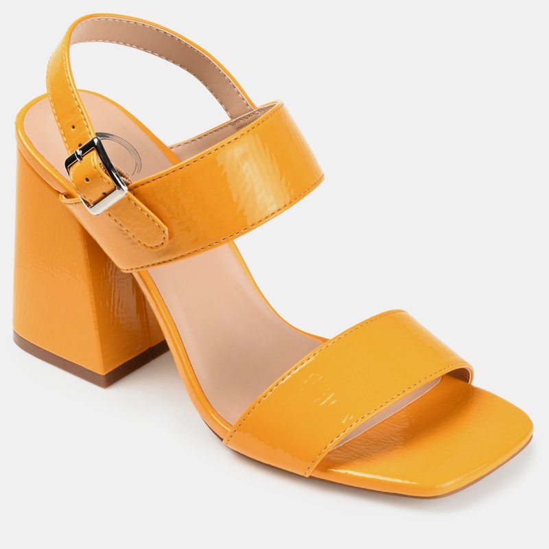 Shop Journee Collection Women's Adras Pump Heels In Orange