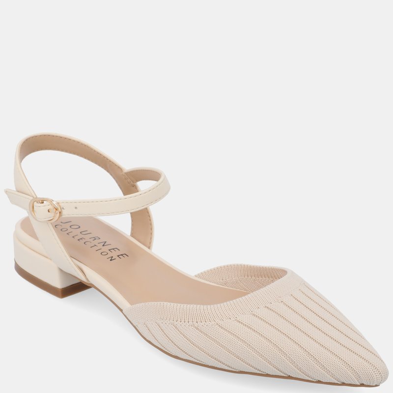Journee Collection Women's Ansley Flats In White