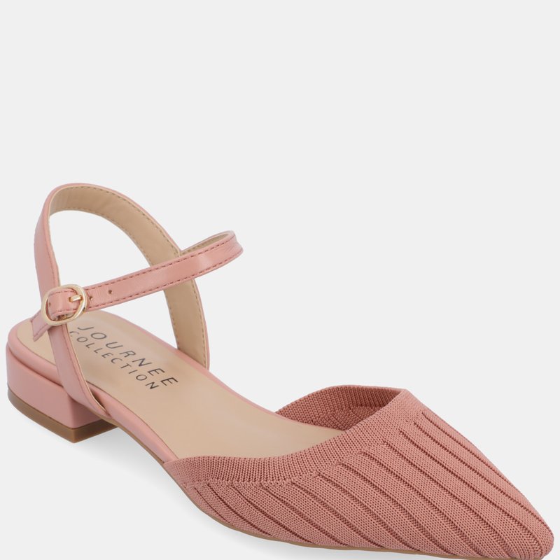 Shop Journee Collection Women's Ansley Flats In Pink