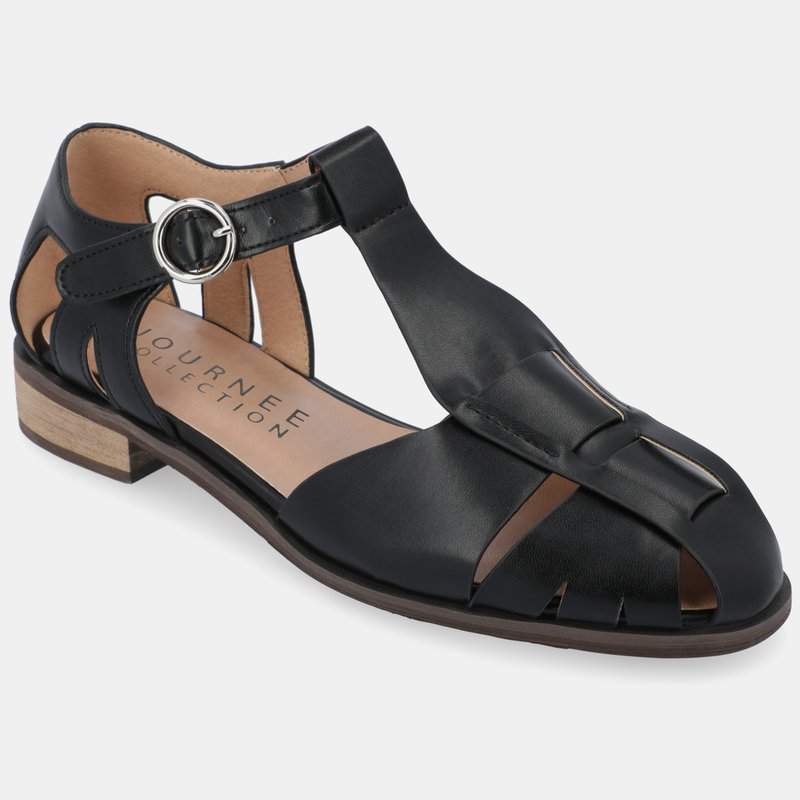 Journee Collection Women's Azzaria Flats In Black
