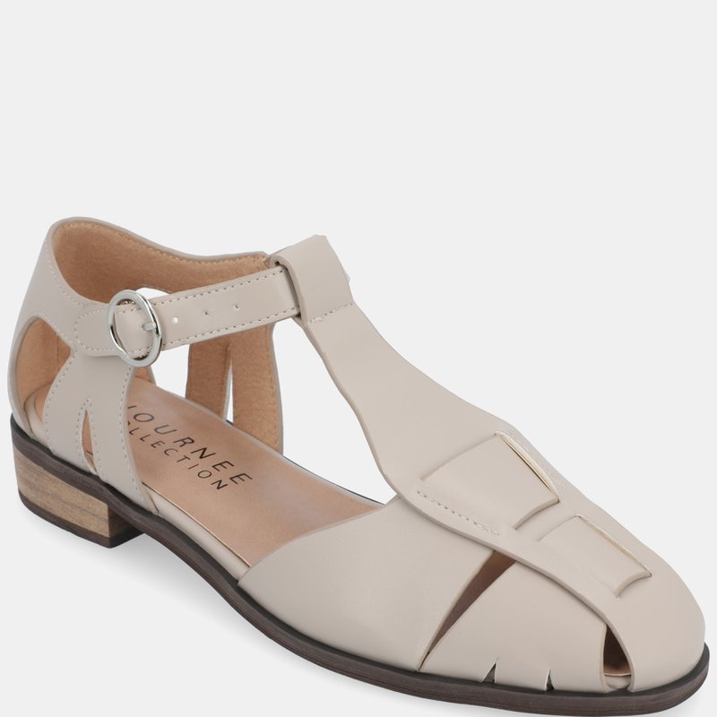 Shop Journee Collection Women's Azzaria Flats In Grey