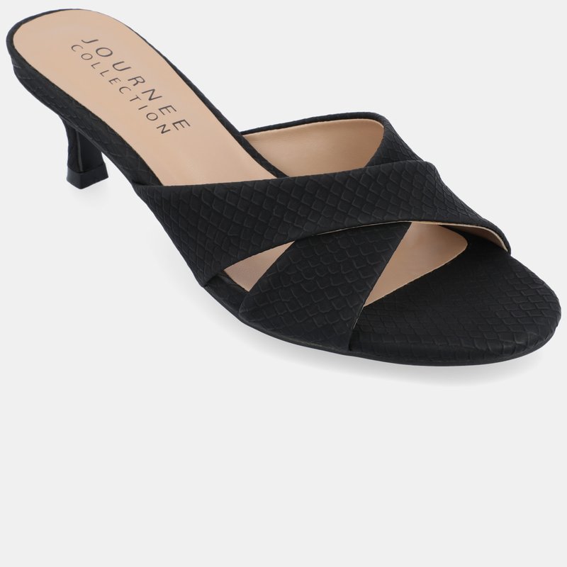 Journee Collection Women's Berkly Slip-on Heel In Black
