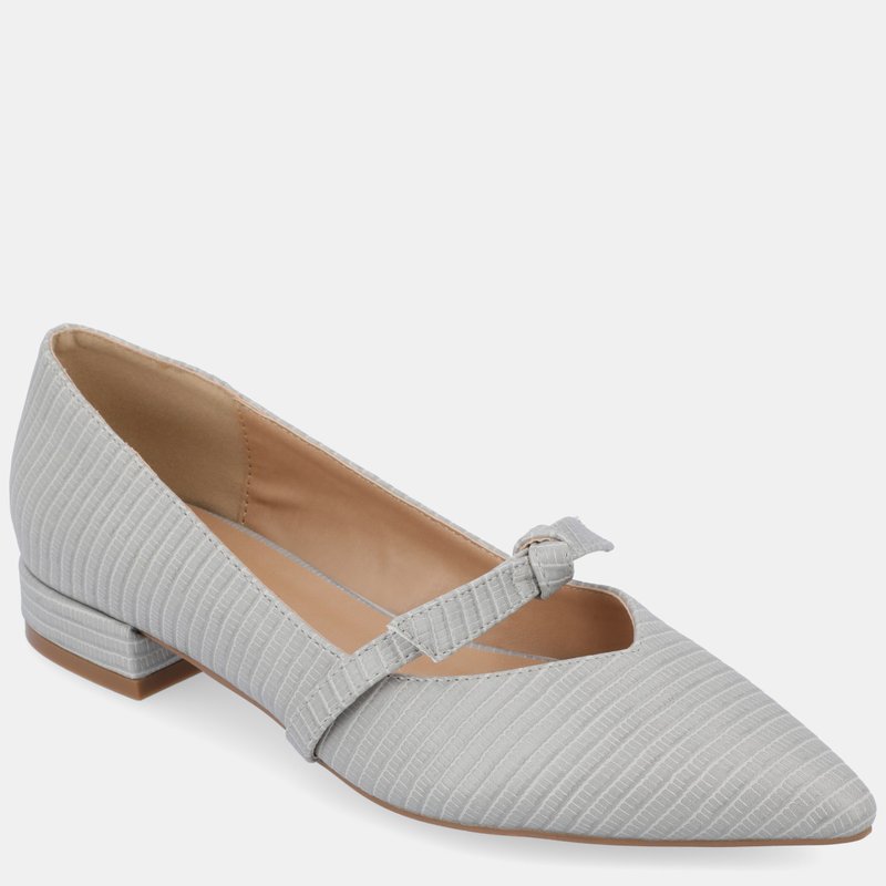 Shop Journee Collection Women's Cait Flats In Grey