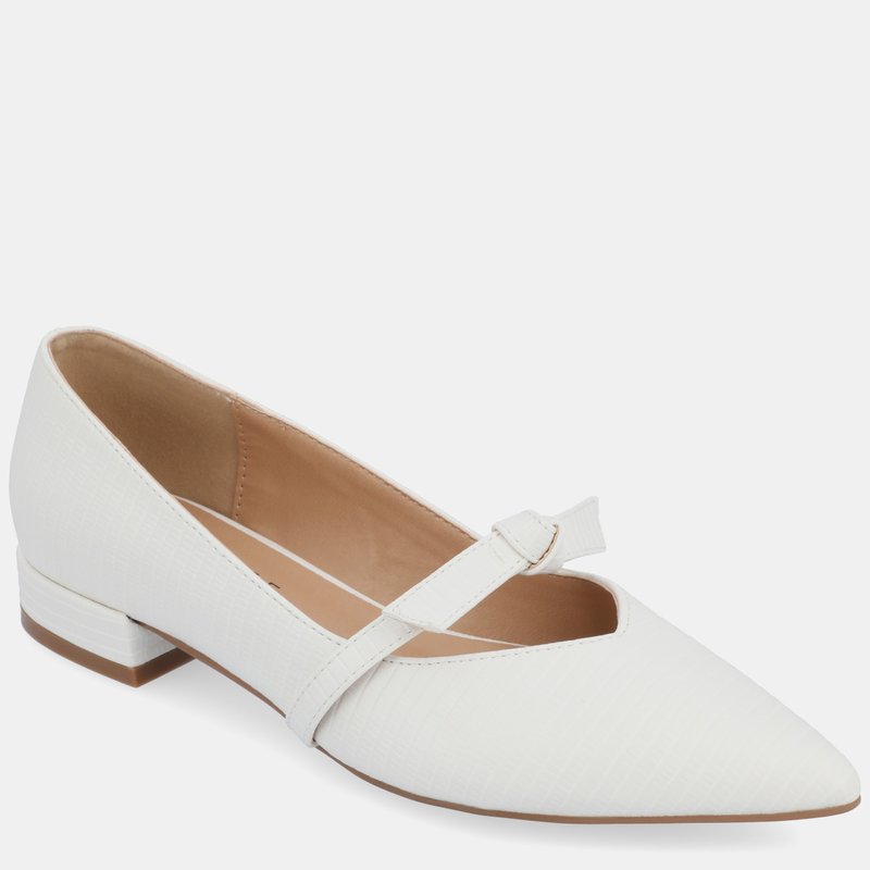Shop Journee Collection Women's Cait Flats In White
